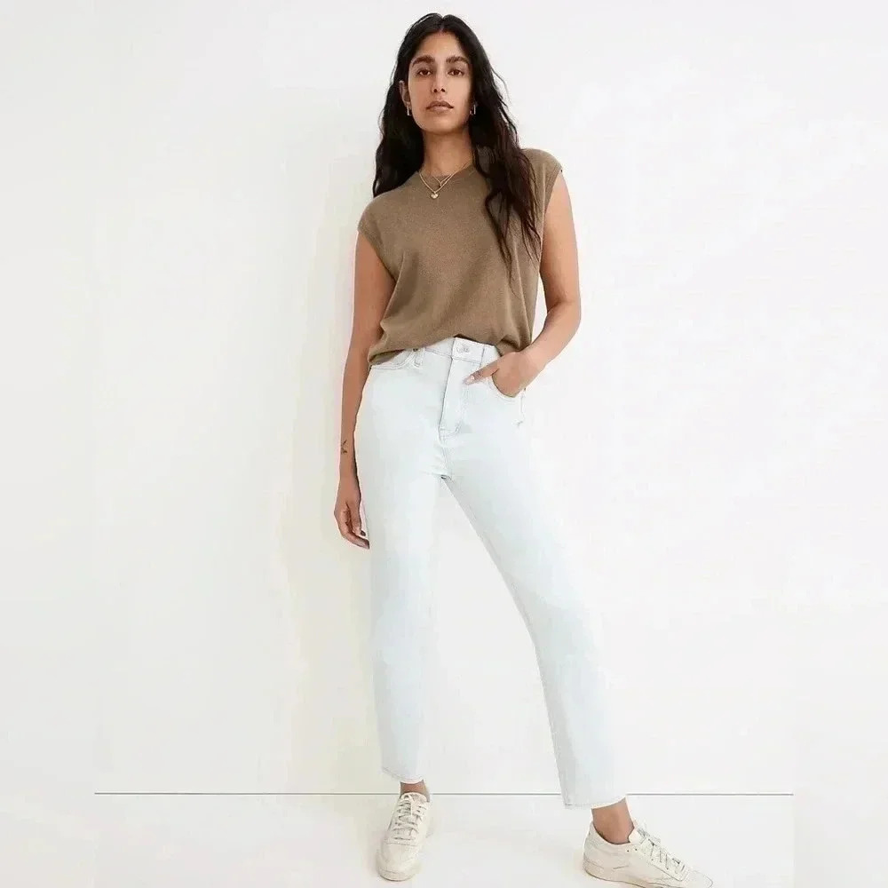 Madewell The Momjean in Bloomfield Wash High Rise Denim Jeans Size 23